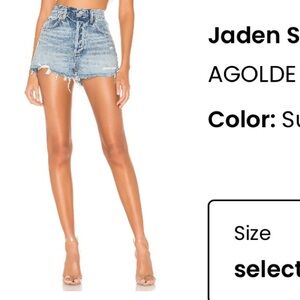 AGOLDE Jaden denim shorts
